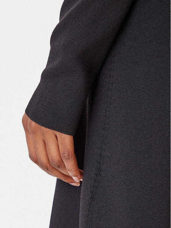 HUGO HUGO Плетена рокля Sibery 50548244 Черен Slim Fit