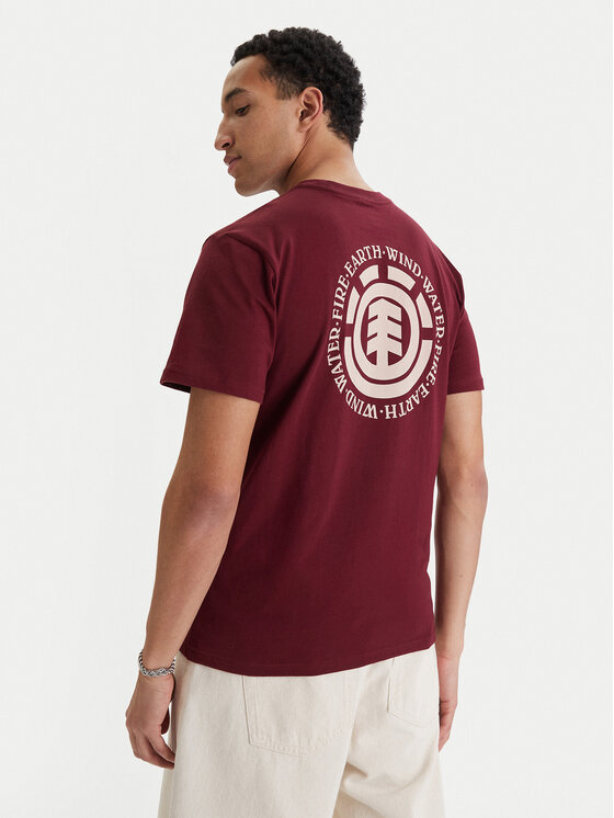 Element Element Tricou Seal Bp ELYZT00596 Vișiniu Regular Fit