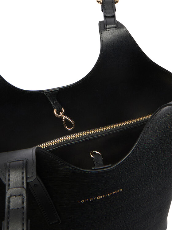 Tommy Hilfiger Tommy Hilfiger Kabelka Th Modern Tote AW0AW18618 Černá