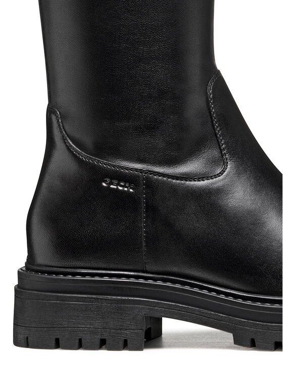 Geox Geox Kozačky D Iridea D56HRF 0KB43 C9999 Černá