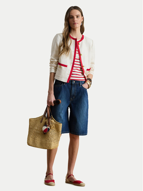 LAUREN RALPH LAUREN LAUREN RALPH LAUREN Džínové šortky 200P13594001 Modrá Wide Leg