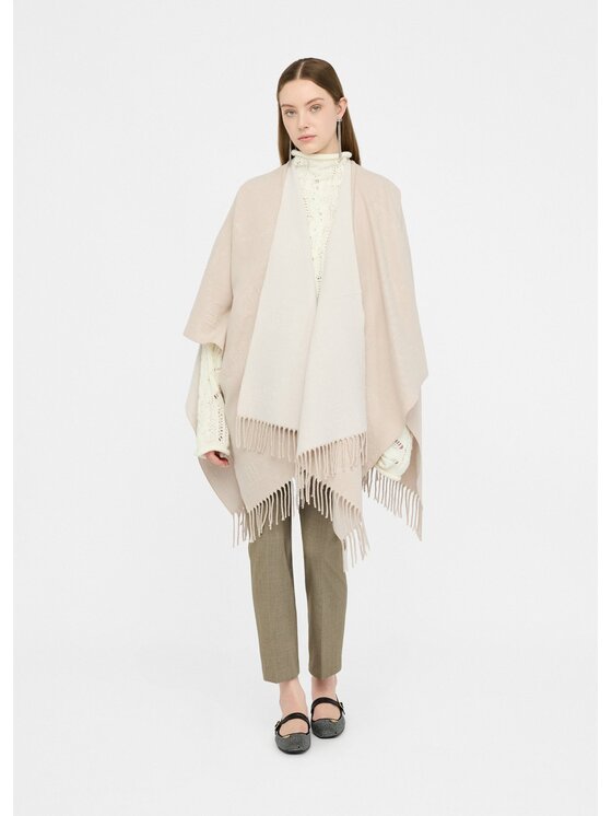 Liu Jo Liu Jo Poncho 2F5034T030030003 Beige Regular Fit