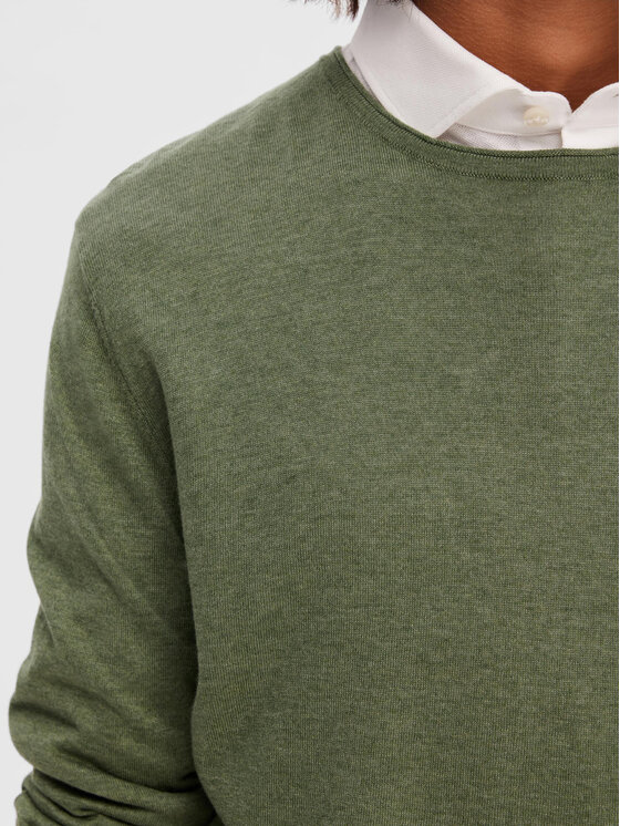 Selected Homme Selected Homme Sweter 16079774 Zielony Regular Fit