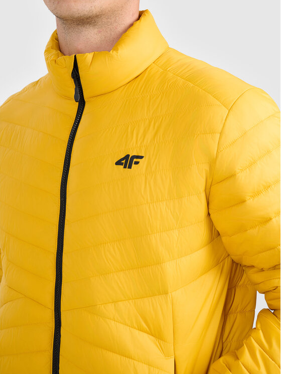 4F 4F Kurtka puchowa 4FWAW26TDJAM0934-71S Żółty Active Fit