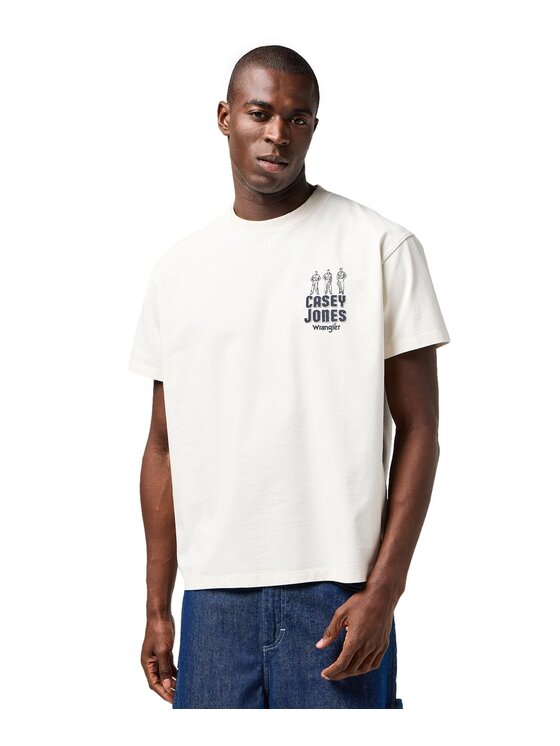 Wrangler Wrangler T-Shirt 112362910 Biały Regular Fit