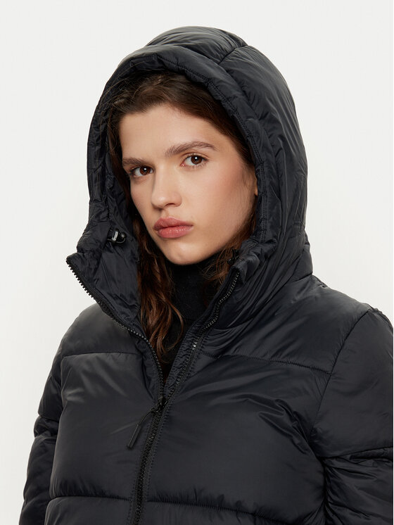 4F 4F Žieminė striukė 4FWAW24TDJAF475 Juoda Regular Fit
