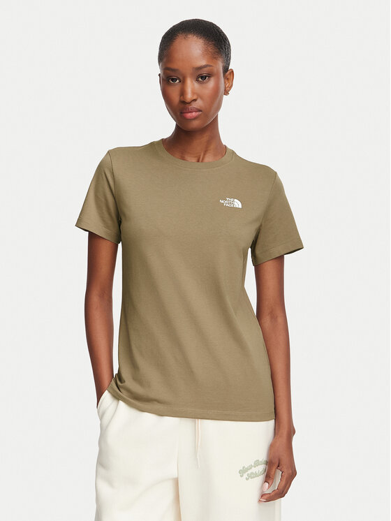 The North Face Тишърт Evolution Simple Dome Slm NF0A8FX7 Светлокафяв Regular Fit