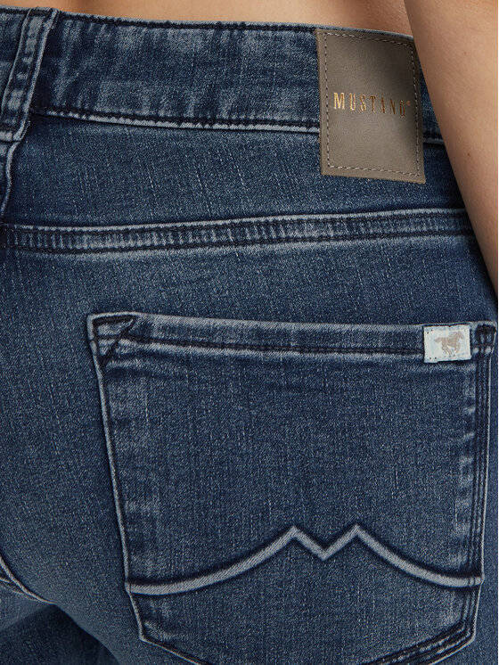 Mustang Mustang Jeans hlače Crosby 1013592 Mornarsko modra Slim Fit