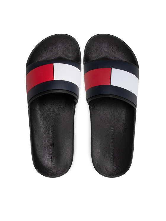 Tommy Hilfiger Tommy Hilfiger Șlapi Rubber Th Flag Pool Slide FM0FM04263 Negru