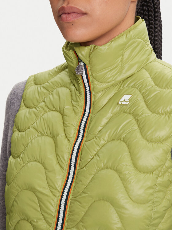 K-Way K-Way Sportski prsluk Viole K3122IW Zelena Slim Fit