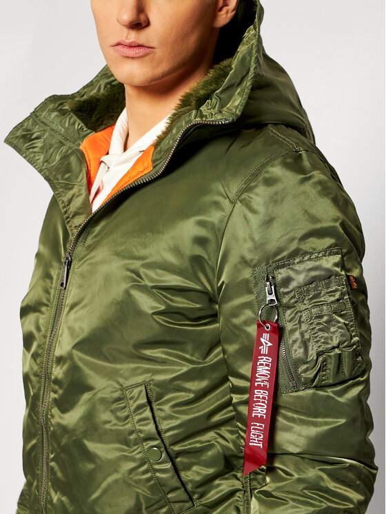 Alpha Industries Alpha Industries Kurtka przejściowa Ma-1 158104 Zielony Regular Fit