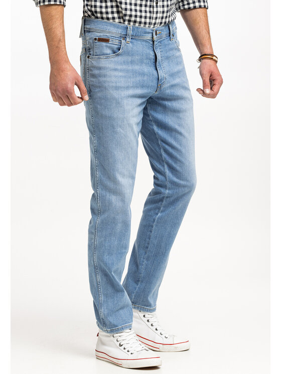 Wrangler Wrangler Jeansy TEXAS SLIM Niebieski Slim Fit