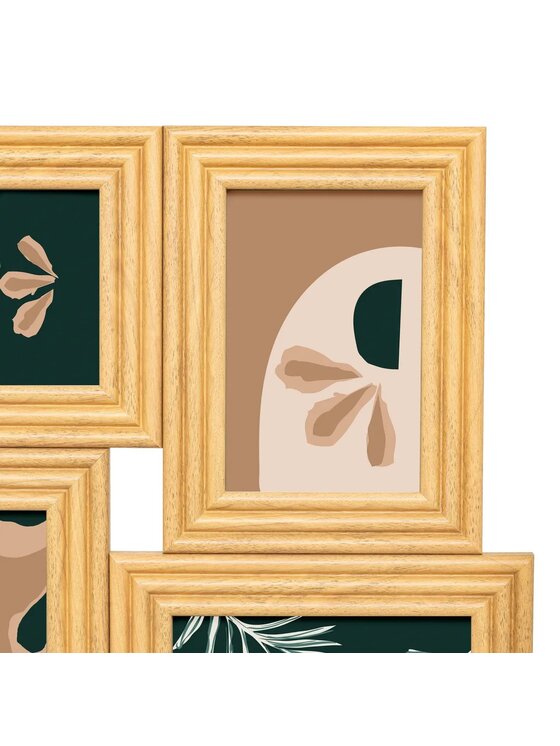 MIAhome MIAhome Ramka na zdjęcia multiramka na 6 zdjęć Sandra 55,5x35,3 cm Beżowy