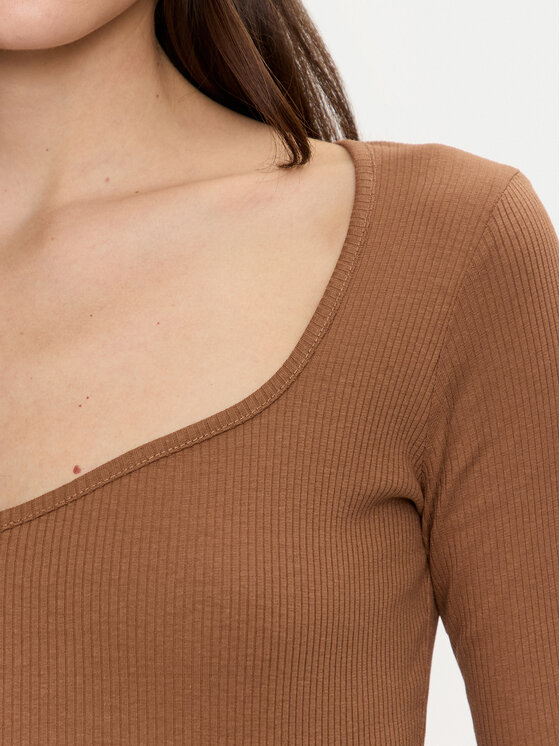 Brave Soul Brave Soul Bluse LLT-624SARAH Braun Slim Fit