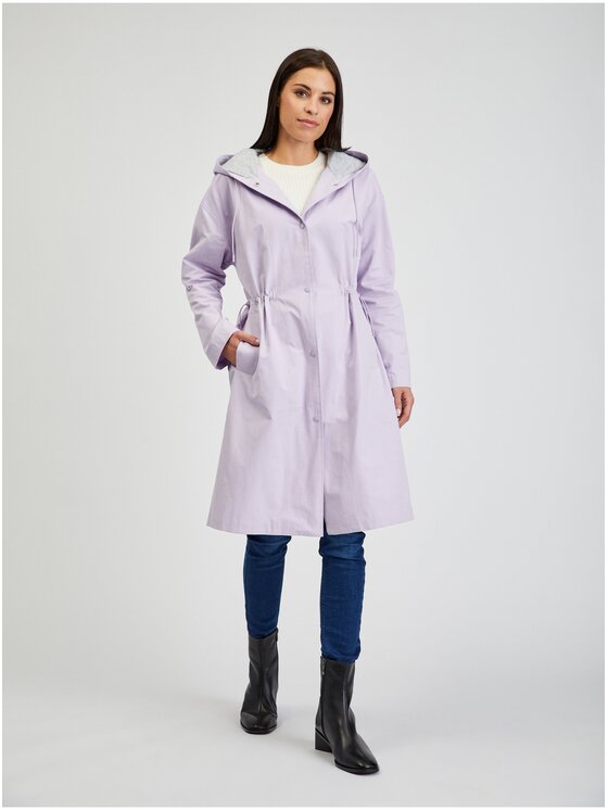 Orsay Orsay Płaszcz 847017432000__38 Fioletowy Regular Fit