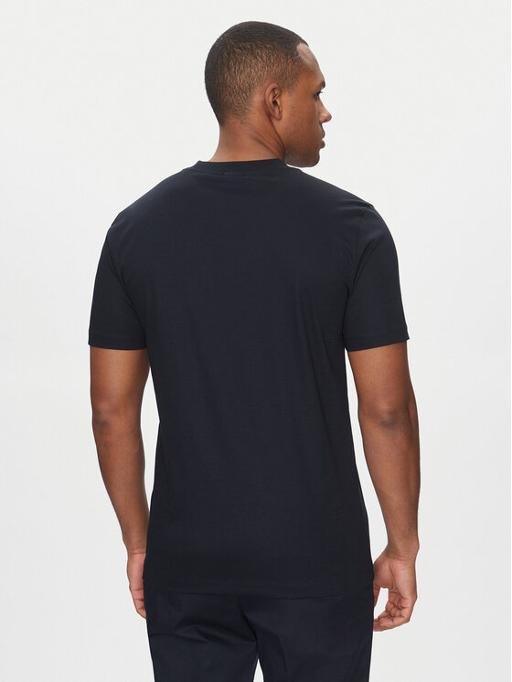 BOSS BOSS Majica H-Tessler 17 50523931 Mornarsko modra Slim Fit