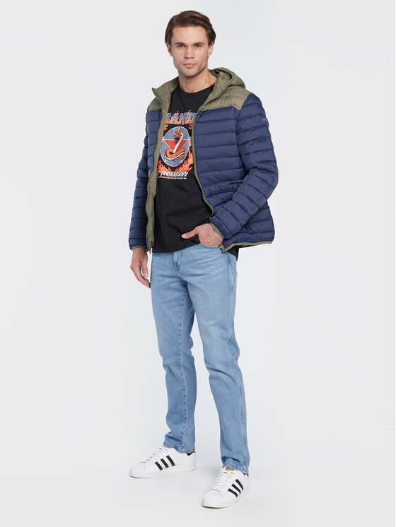 Wrangler Wrangler Kurtka przejściowa W4B1WA114 112319932 Granatowy Regular Fit
