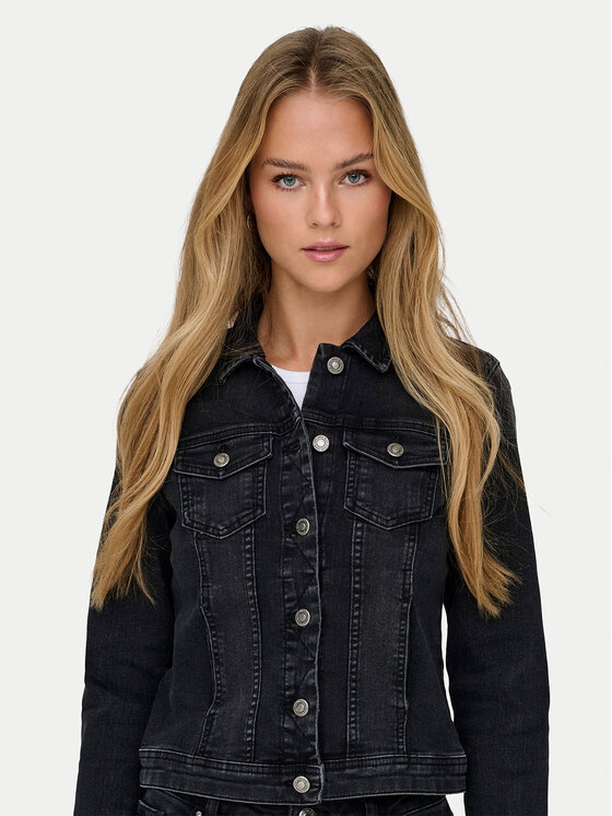 ONLY ONLY Дънково яке Wonder 15243147 Черен Regular Fit