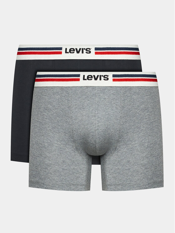 Levi's Boxer, Boxer Uomo, Grigio (Middle Grey Melange 02), M-image