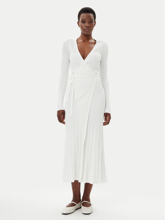 IVY OAK IVY OAK Трикотажна сукня Kloe IO113135 Écru Regular Fit