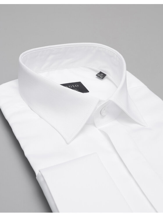 Borgio Borgio Koszula mozza Biały Classic Fit