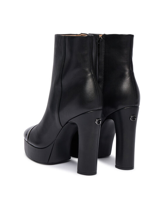 Guess Guess Botki FLFRNT LEA10 Czarny