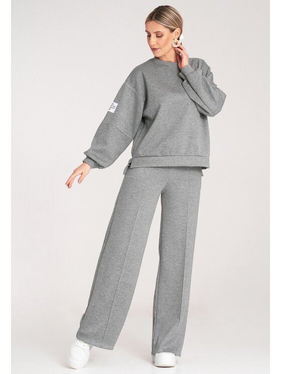 FIGL FIGL Tepláková souprava M1168 Šedá Regular Fit