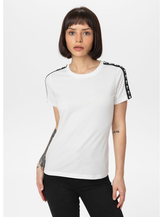 PITBULL PITBULL T-Shirt TAPE NUGGET Biały Regular Fit