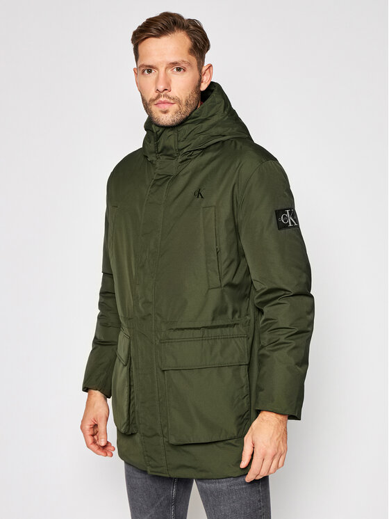 fake down technical parka