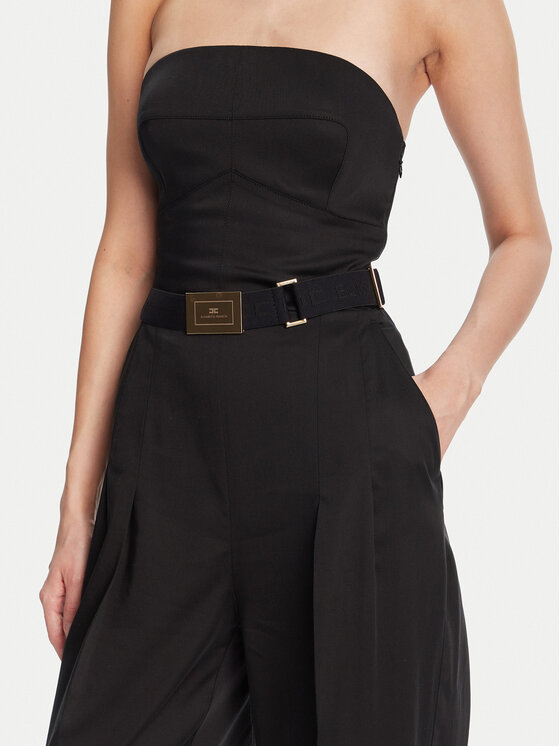 Elisabetta Franchi Elisabetta Franchi Ολόσωμη φόρμα TU05152E2 110 Μαύρο Regular Fit