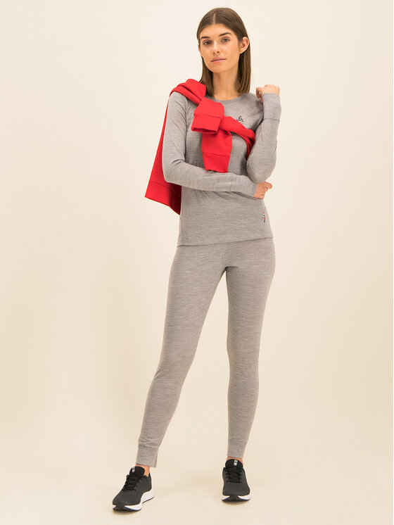 Odlo Odlo Legginsy 110831 Szary Fitted Fit