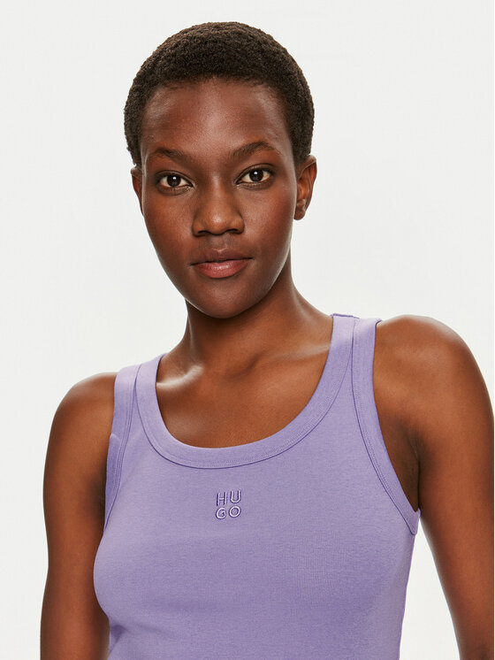 HUGO Hugo Top Datamia 50514489 Fialová Slim Fit