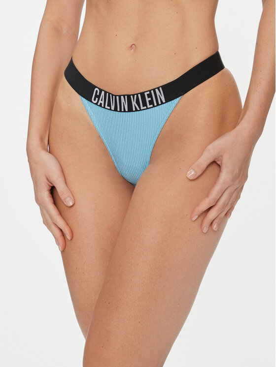 Calvin Klein Swimwear Bikini partea de jos KW0KW02019 Albastru