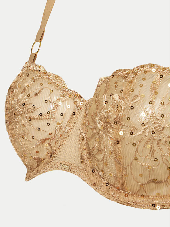 Chantelle Chantelle Pusiau dengta (balcony bra) liemenėlė Fleurs Signature C12Q50 Smėlio