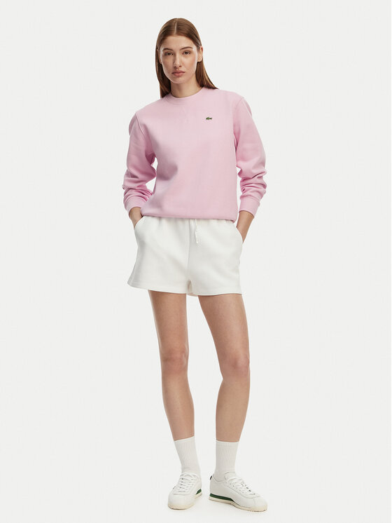 Lacoste Lacoste Džemperis ar kapuci SF5245 Gaiši rozā Relaxed Fit