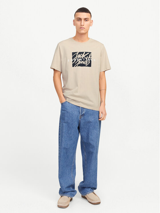 Jack&Jones Jack&Jones T-shirt Colton 12268439 Bež Standard Fit