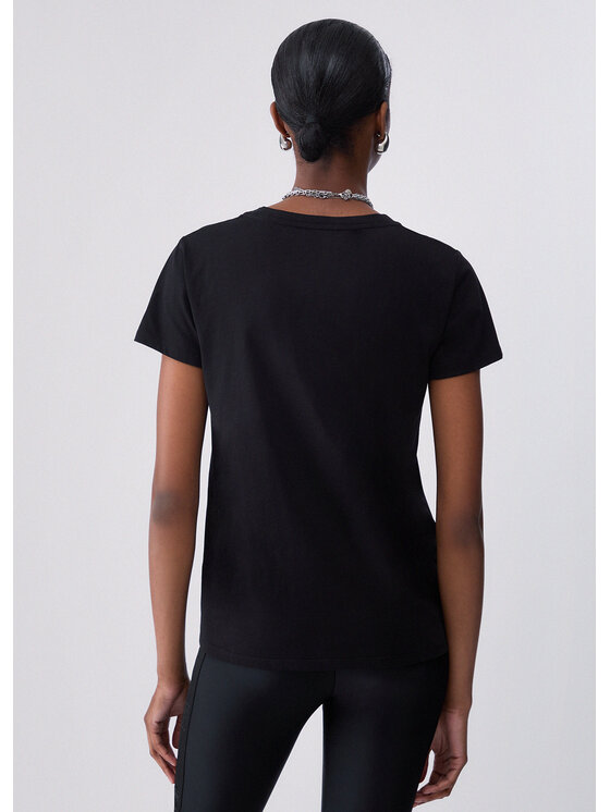Liu Jo Liu Jo T-Shirt TF6251JS923W9415 Czarny Regular Fit
