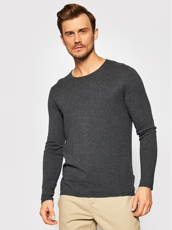 Selected Homme Pulover Rome 16079774 Gri Regular Fit