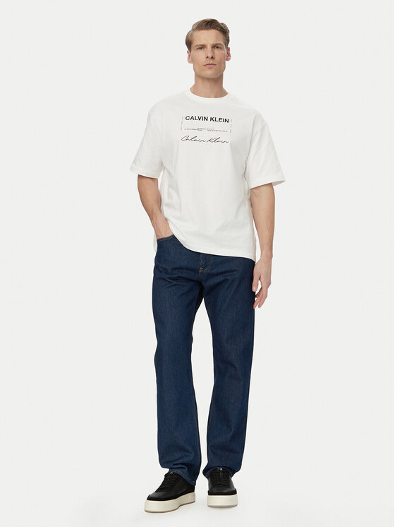 Calvin Klein Jeans Calvin Klein Jeans Тишърт LV04RE827G Бял Regular Fit
