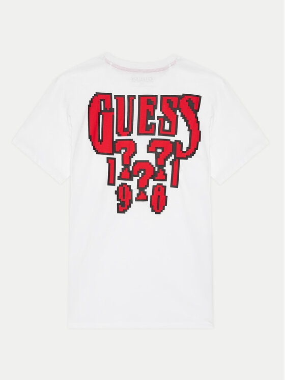 Guess Guess Тишърт L4YI16 K8HM4 Бял Regular Fit