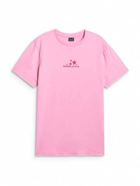 4F 4F T-Shirt SUMMIT BLISS Różowy jasny Oversize
