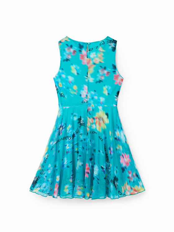 Desigual Desigual Kleid für den Alltag 23SGVK21 Blau Regular Fit