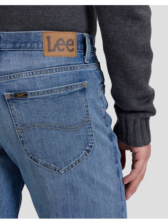 Lee Lee Jeansy WEST Niebieski Straight Leg