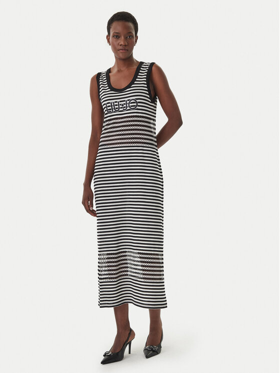 Liu Jo Beachwear Liu Jo Beachwear Ljetna haljina VA6198 J3908 Crna Slim Fit