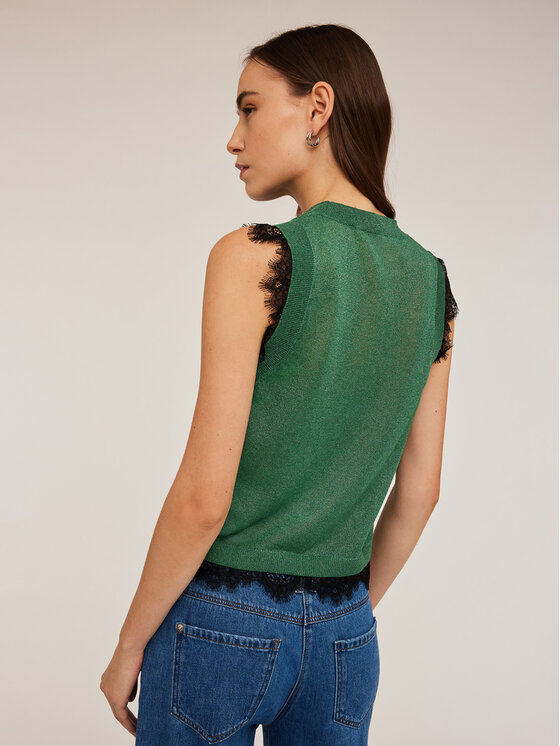 Motivi Motivi Cardigan M206W003263N005 Verde Regular Fit