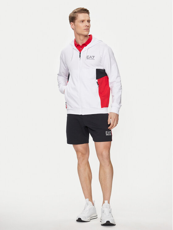 EA7 Emporio Armani EA7 Emporio Armani Felpa 3DPM15 PJLIZ 1100 Bianco Regular Fit