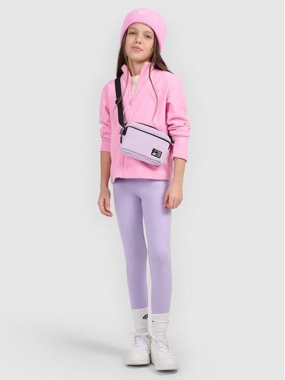 4F 4F Felpa di pile 4FJRSS26TFLEF507-56S Rosa Regular Fit