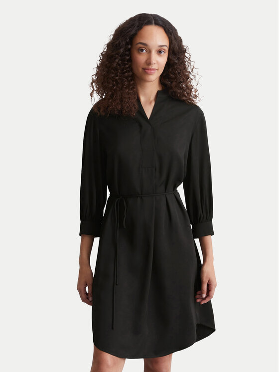 Marc O'Polo Robe chemise 408 1169 21467 Noir Loose Fit