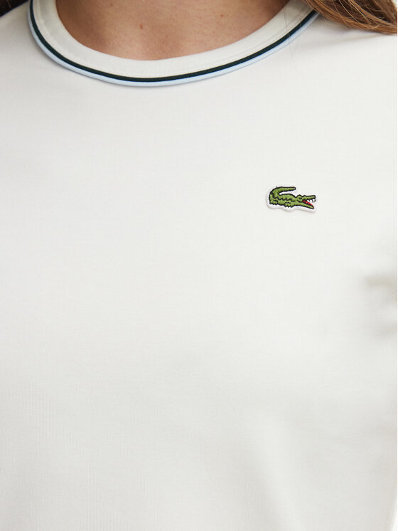 Lacoste Lacoste T-Shirt TF5289 Kremowy Slim Fit