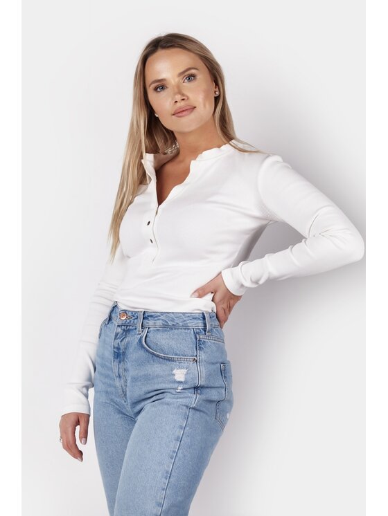 MANDRAGORA MANDRAGORA Blusa snappy Oro bianco Regular Fit